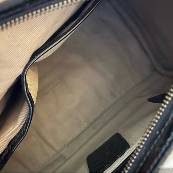 Burberry Beige/Black Nova Check PVC and Patent Leather Chester Bag - Picture 4 of 16